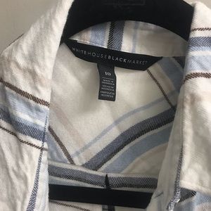 White House Black Market Tops - EUC White House Black Market flannel shirt White House Black Market Tops - EUC White House Black Market flannel shirt